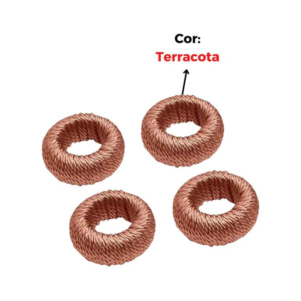 Imagem de Kit Conjunto 4 Argolas para Guardanapo Terracota Brinox - 57753/104