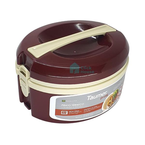 Kit Conjunto 5 Pratos Marmitas Térmicas Tampa Hermética Pratik 1 2 e 3 Divisórias Verde Bordô 1,5l - TAUMER Imagem de Kit Conjunto 5 Pratos Marmitas Térmicas Tampa Hermética Pratik 1 2 e 3 Divisórias Verde Bordô 1,5l