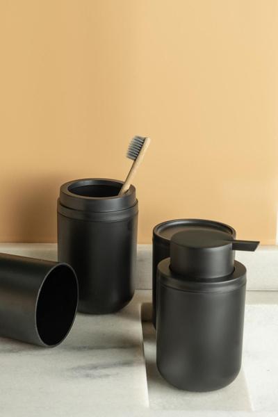 Imagem de Kit conjunto banheiro lavabo  6 peças bold ou preto fosco