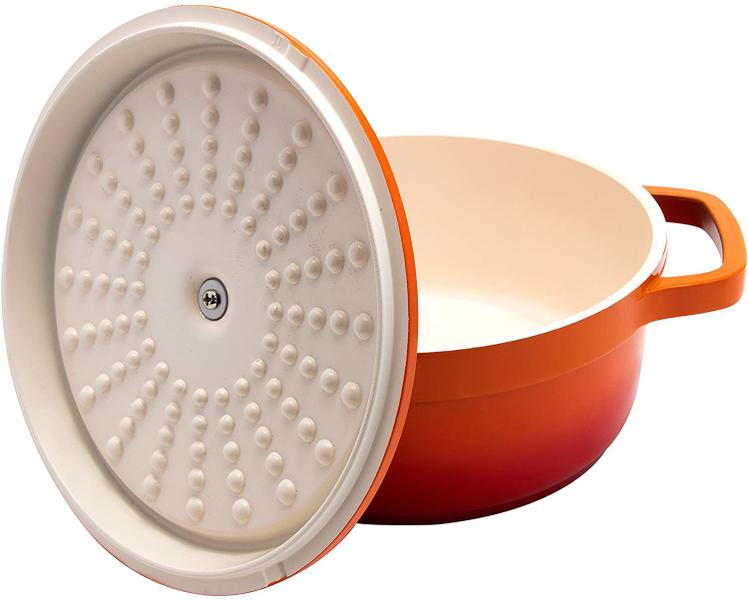 Kit Conjunto Caçarola Hercules Revestimento Ceramico Indução Laranja 3L + 3L + 3L Imagem de Kit Conjunto Caçarola Hercules Revestimento Ceramico Indução Laranja 3L + 3L + 3L