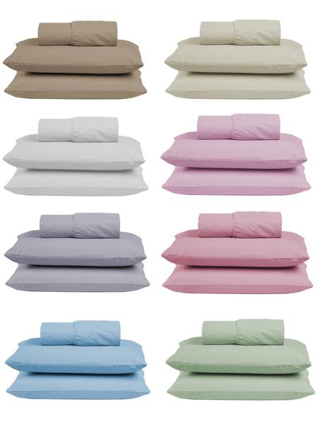 Kit Conjunto Cama Casal Algodão 300 Fios 3 Peças com Elástico e Fronhas - NARA CONFECÇÕES Kit Conjunto Cama Casal Algodão 300 Fios 3 Peças com Elástico e Fronhas - NARA CONFECÇÕES