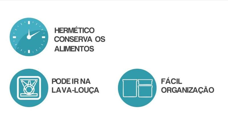 Imagem de Kit Conjunto Cozinha 10 Potes Herméticos de Acrílico para Mantimentos - Rosa