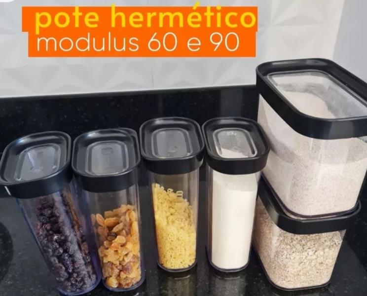 Imagem de Kit Conjunto De 02 Potes Herméticos Mantimentos Helsim