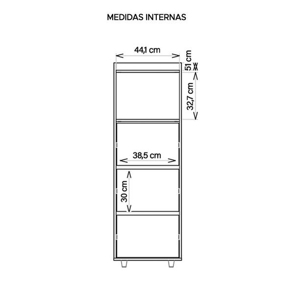 Imagem de Kit Conjunto Escritório 3 Peças Studio Marrom Caemmun