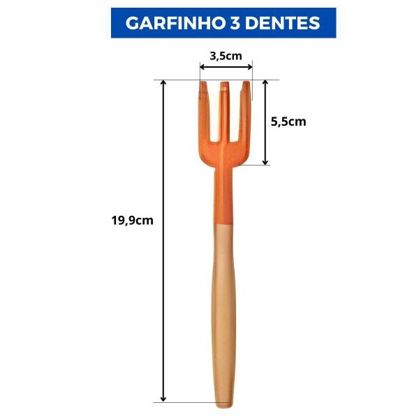 Imagem de Kit Conjunto Mini Jardinagem 4 Peças + Tesoura Poda Bypass +