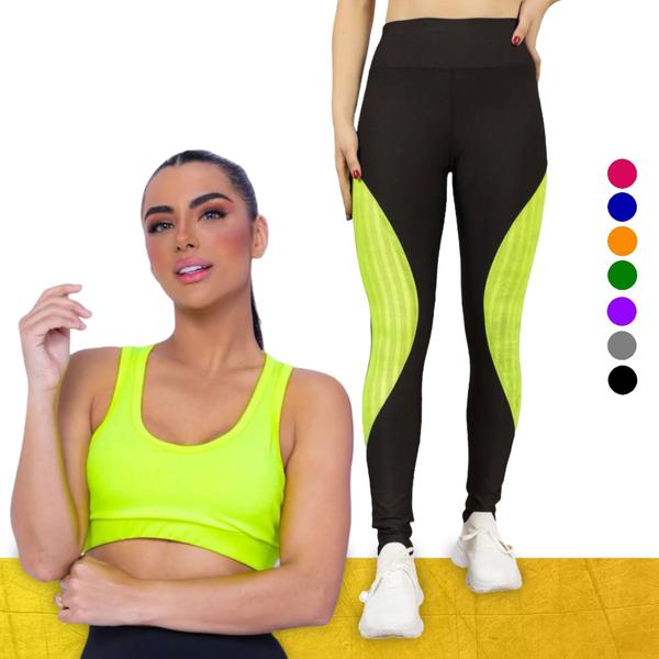 Imagem de KIT conjunto TOP ALÇA MÉDIA bojo + CALÇA LEGGING REDINHA Feminino Academia Corrida Fitness 700