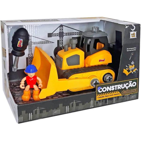 Imagem de Kit construcao trator de esteiras zoop