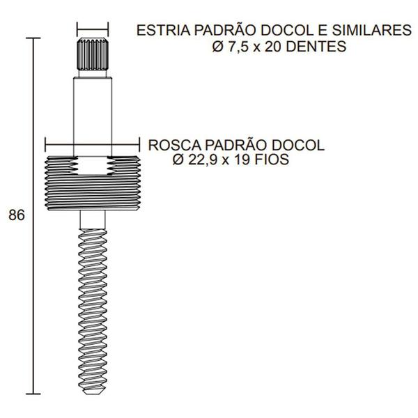 Kit Conversor Gaveta Deca x Docol 3/4" - 130104 - BLUKIT Imagem de Kit Conversor Gaveta Deca x Docol 3/4" - 130104 - BLUKIT