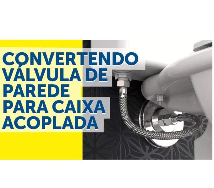 Imagem de Kit Conversor Válvula de Descarga Para Caixa Acoplada Branco - BLUKIT