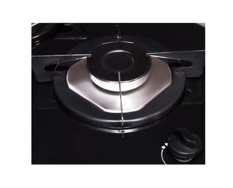 Imagem de Kit Cooktop 2 bocas mesa de vidro + Coifa Vidro Curvo Inox 70cm nardelli