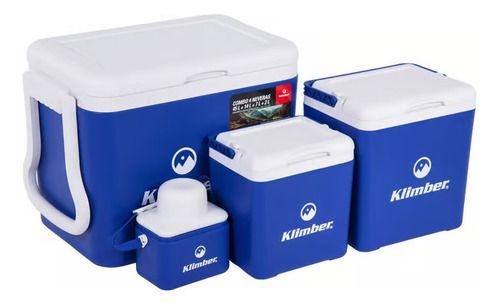 Imagem de Kit Cooler 4 Caixa Termicas 45l, 14l, 7l E 2l Rodas E Alca