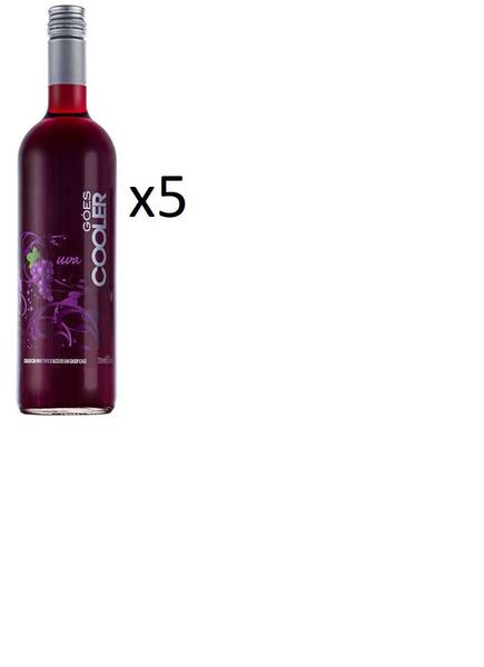 Imagem de Kit Cooler Góes Uva 750ml 5 unidades