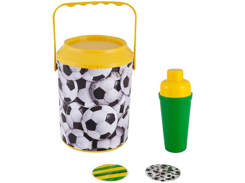 Kit Cooler Térmico 8 Latas Anabell Picnic Futebol Kit Cooler Térmico 8 Latas Anabell Picnic Futebol