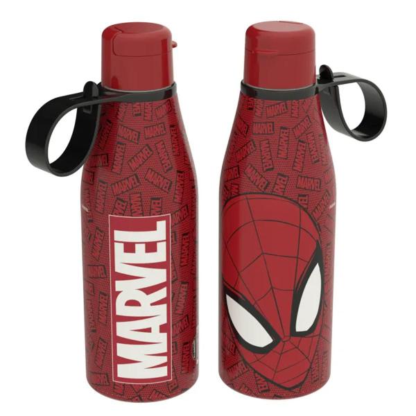 Imagem de Kit Copo 700ml Homem Aranha Sanduicheira e Garrafa Plasútil