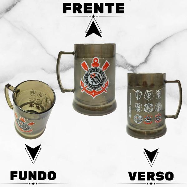 Kit Copo Americano Vidro 190ml Tradicional + Caneca Gel 300ml Térmico Chopp Cerveja Corinthians - BRASFOOT Imagem de Kit Copo Americano Vidro 190ml Tradicional + Caneca Gel 300ml Térmico Chopp Cerveja Corinthians