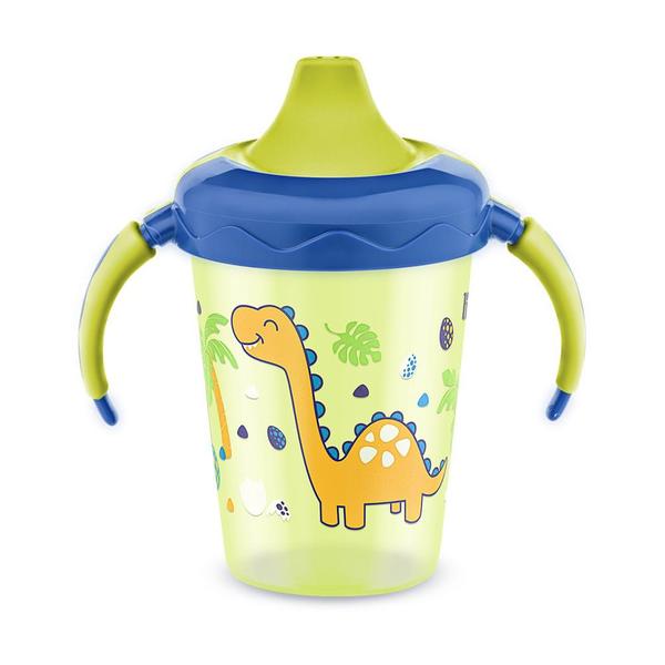 Imagem de Kit Copo Caneca Antivazamento Aprendizado 207ml Magia Lillo mais Mamadeira Bebê 300ml Evolution