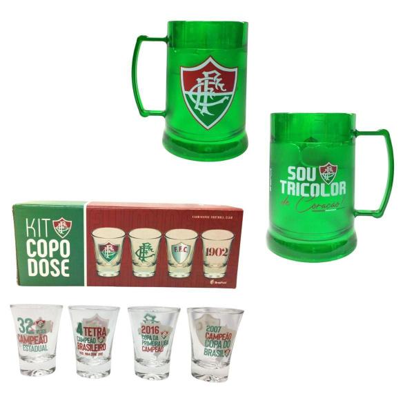 Imagem de Kit Copo Caneca Gel Térmico 300Ml Gelado Chopp Cerveja+ 4