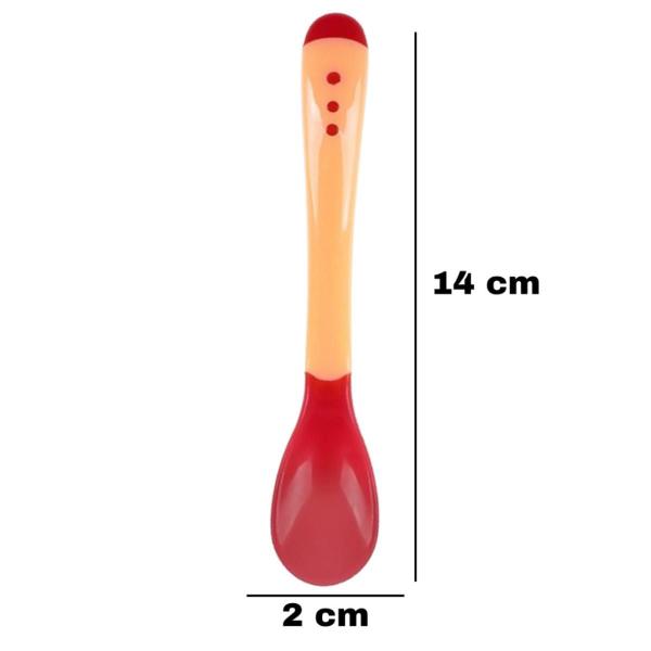 Imagem de Kit Copo De Silicone Sem Bico Sucção Com Alça E Colher Termo Sensível Muda De Cor Com Altas Temperaturas Introdução Para Bebês