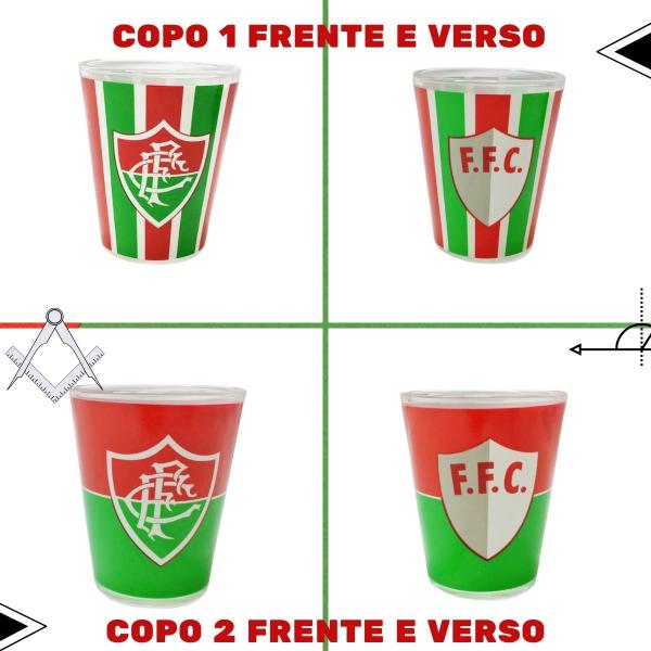 Imagem de Kit Copo Munich Tulipa Cerveja Chopp + Copo Dose Shot 60ml C/ 2un Pinga Cachaça Fluminense