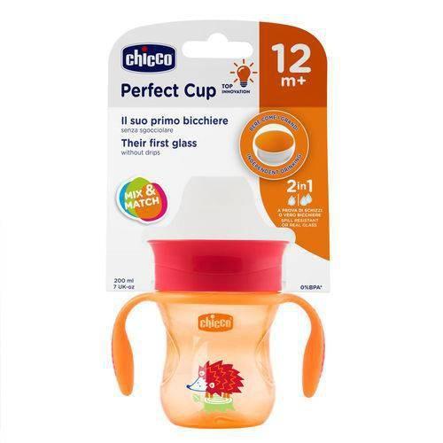 Imagem de Kit Copo Transição 360 Perfect Cup 2 Un 12M+ Laranja Chicco