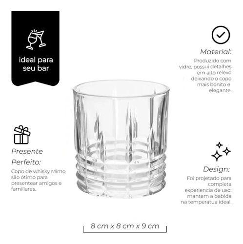 Imagem de Kit Copos De Whisky Drink Vidro Conjunto 6 Peças Uísque