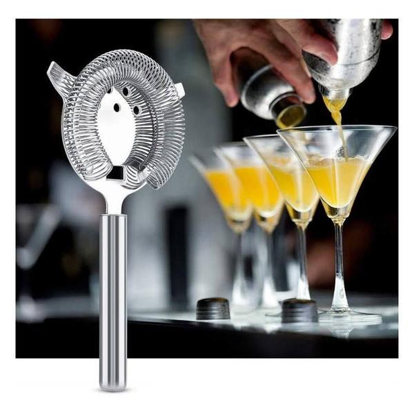 Imagem de Kit Coqueteleira 550ml e Coador de Gelo Strainer Para Drinks