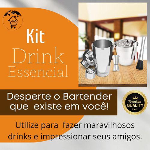 Imagem de Kit Coqueteleira Caipirinha Drinks Bar Profissional Inox