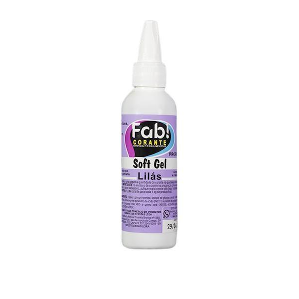 Imagem de Kit Corante Alimentício Gel Soft Gel 2 Cores Roxo E Lilás