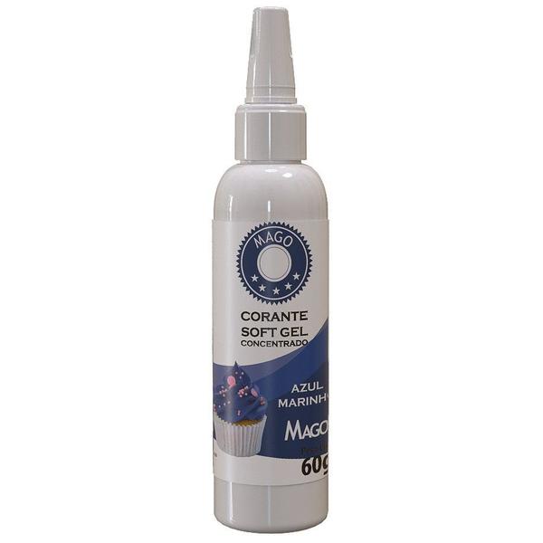 Imagem de Kit Corantes Soft Gel Azul Marinho 60g Mago C/ 6un.