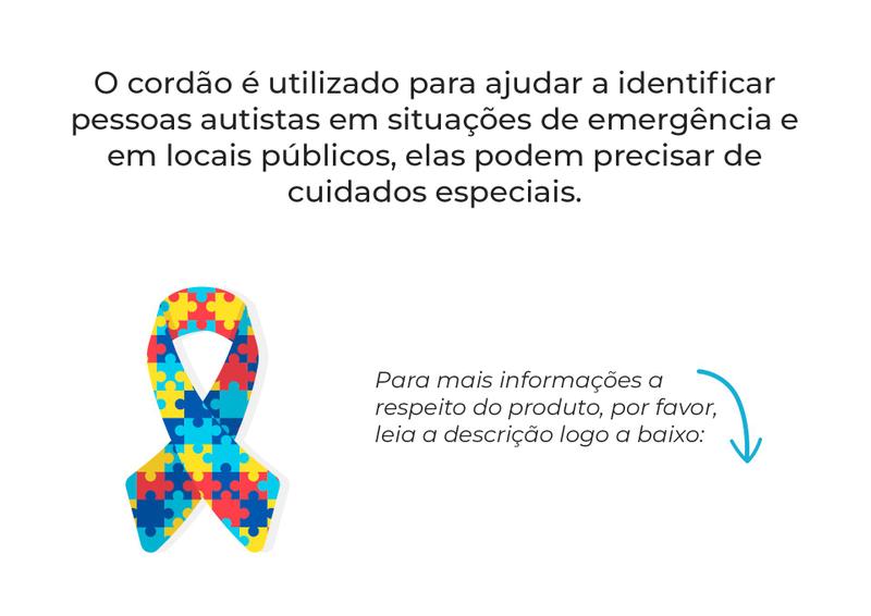 Kit Cordões P/ Autismo, Deficiências Ocultas e TDAH - 12 Un - Portal da 25 Imagem de Kit Cordões P/ Autismo, Deficiências Ocultas e TDAH - 12 Un