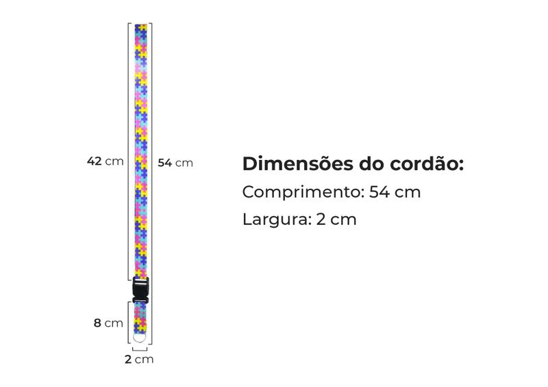 Kit Cordões P/ Autismo, Deficiências Ocultas e TDAH - 12 Un - Portal da 25 Imagem de Kit Cordões P/ Autismo, Deficiências Ocultas e TDAH - 12 Un