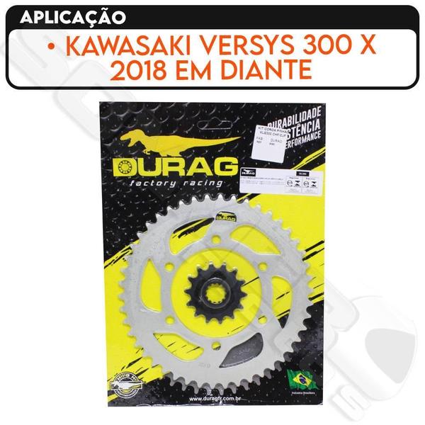 Kit Coroa E Pinhão Kawasaki Kle Versys 300 X 2018/... Durag Imagem de Kit Coroa E Pinhão Kawasaki Kle Versys 300 X 2018/... Durag