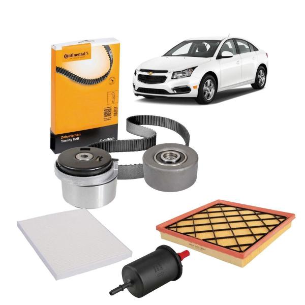 Imagem de Kit Correia Cruze 1.8 16v 2015 Filtro Ar Cabine Combustivel