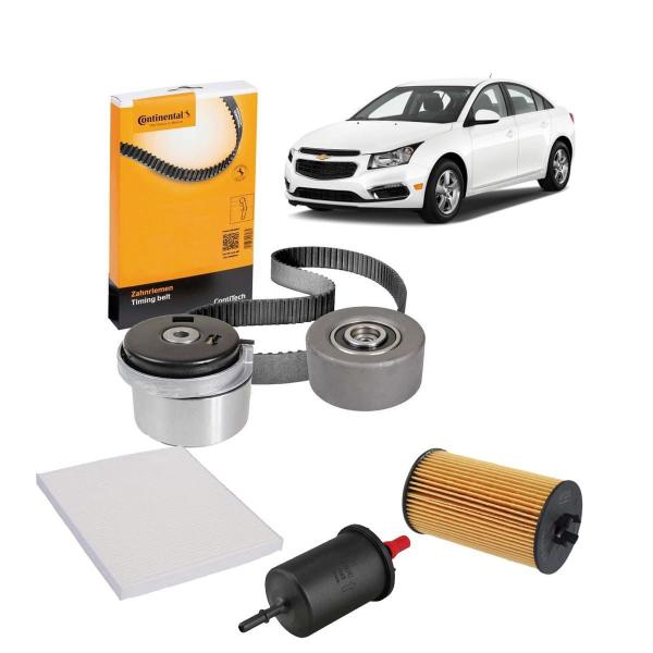 Imagem de Kit Correia Cruze 1.8 2015 Filtro Oleo Cabine Combustivel