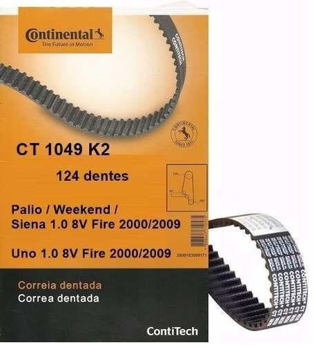 Imagem de Kit Correia Dentada e Tensor: Fiat Uno, Palio, Siena e Weekend 1.0 8V FIRE CT1049K2