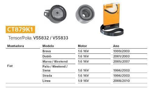 Imagem de Kit Correia Dentada E Tensor Palio 1.6 16v Ct879k1