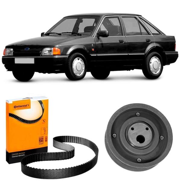 Kit Correia Dentada Ford Escort 1.8 2.0 90 a 96 Contitech Imagem de Kit Correia Dentada Ford Escort 1.8 2.0 90 a 96 Contitech