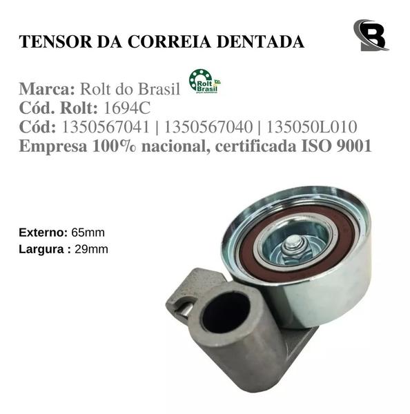 Imagem de Kit Correia Dentada Hilux 2.5 16v D-4d Diesel 2006 A 2015