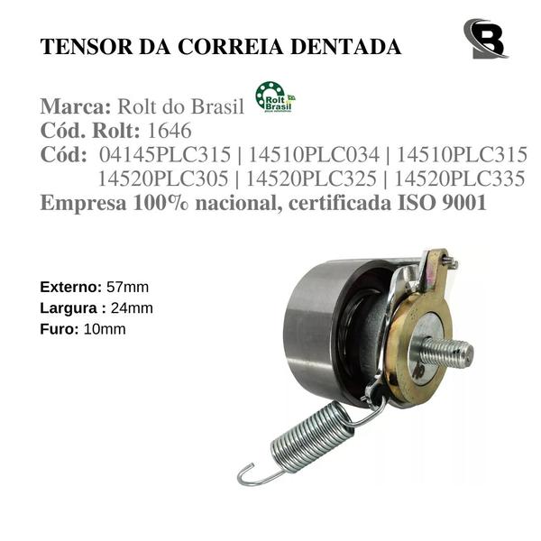 Imagem de Kit Correia Dentada Honda E Tensor Civic Ex 1.7 L 16v 2002