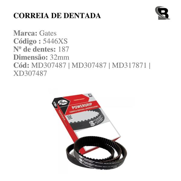 Imagem de Kit Correia Dentada Pajero Sport 3.0 24v V6 2001 2002 2003