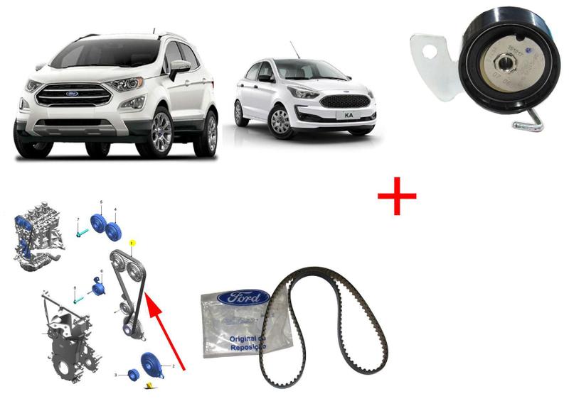 Imagem de Kit Correia Dentada + Polia Tensora Motor 1.5 Dragon - Ka 2018 Em Diante - Ecosport 2017 a 2020