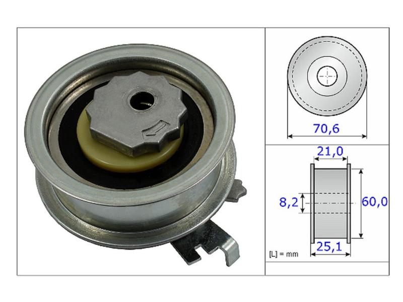 Imagem de Kit Correia Dentada Tensor e Polia Audi Volkswagen Up Fox 1.0 12v Gol 1.6 16v Audi 1.4 16v