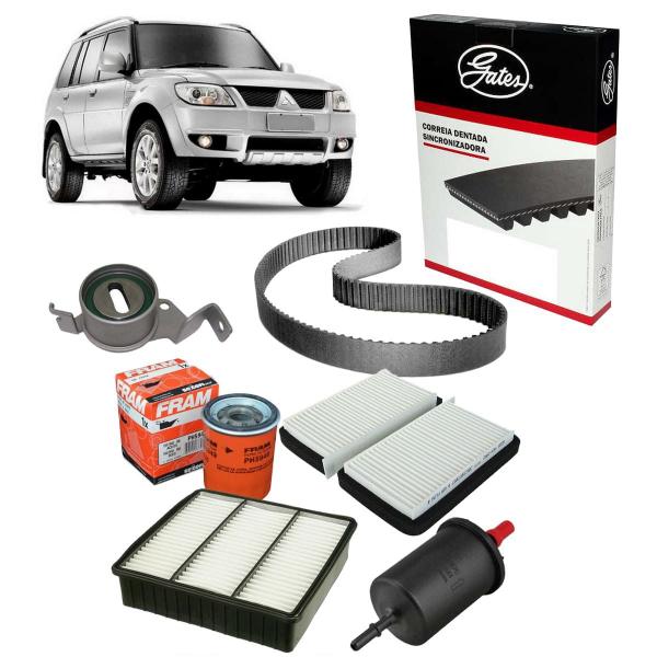 Imagem de Kit Correia Dentada Tensor Pajero Tr4 2007 2008 Filtro Flex