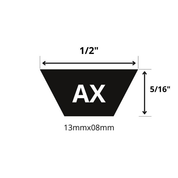 Imagem de Kit Correia Industrial em V Dentada AX-29 Continental (3un)