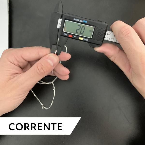 Imagem de Kit Corrente Prata Legítima 70cm + Pulseira Italiana 925