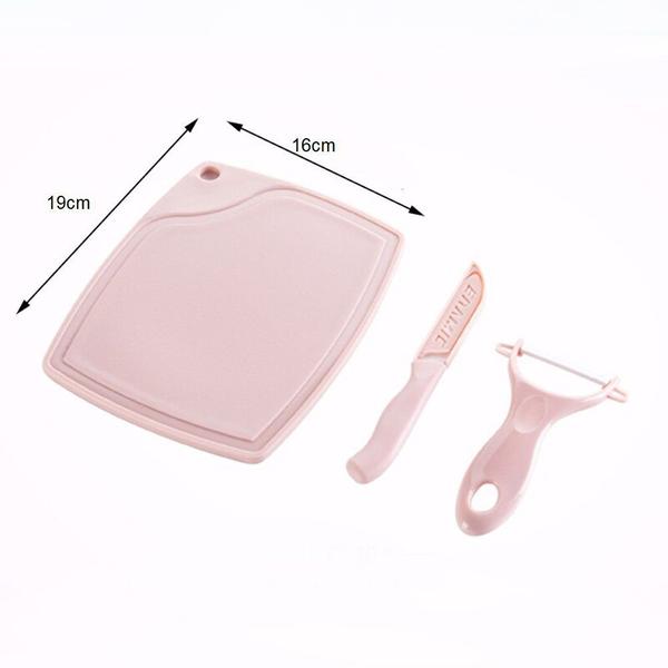 Kit Cortar e Descascar Frutas e Legumes 3 Peças Faca Descascador Tabua Corte - Carisma Imagem de Kit Cortar e Descascar Frutas e Legumes 3 Peças Faca Descascador Tabua Corte