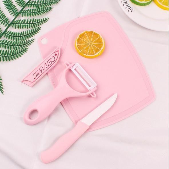 Kit Cortar E Descascar Frutas E Legumes 3 Peças - Generico Imagem de Kit Cortar E Descascar Frutas E Legumes 3 Peças
