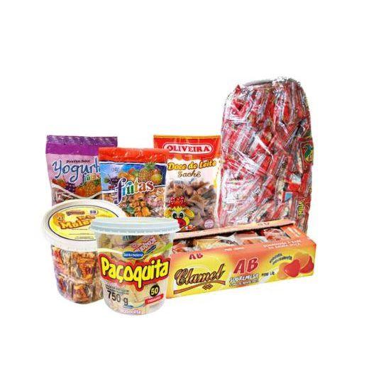 Kit Cosme E Damião Com 1350 Doces + saquinhos p/ 150 pessoas - Lynx produções Imagem de Kit Cosme E Damião Com 1350 Doces + saquinhos p/ 150 pessoas