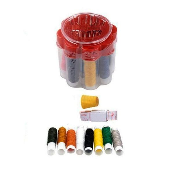 Kit Costura 10 Rolos 100% Poliéster + Agulhas E Fita Metrica - RT Imagem de Kit Costura 10 Rolos 100% Poliéster + Agulhas E Fita Metrica