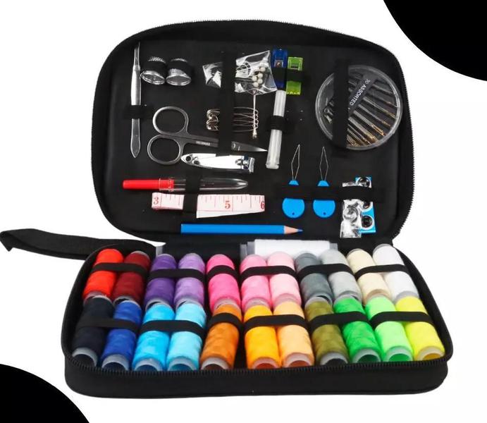 Imagem de Kit Costura Completo Otimo Item Ter Na Bolsa Ideal Reparos